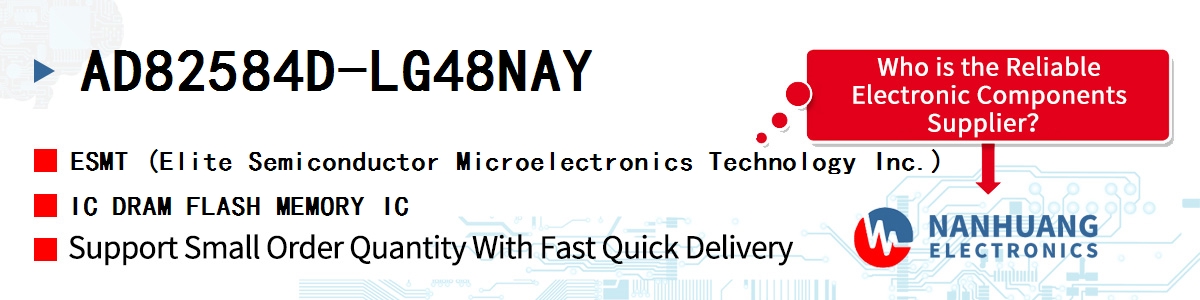 AD82584D-LG48NAY ESMT IC DRAM FLASH MEMORY IC