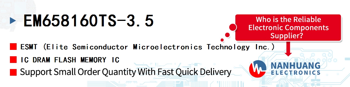 EM658160TS-3.5 ESMT IC DRAM FLASH MEMORY IC