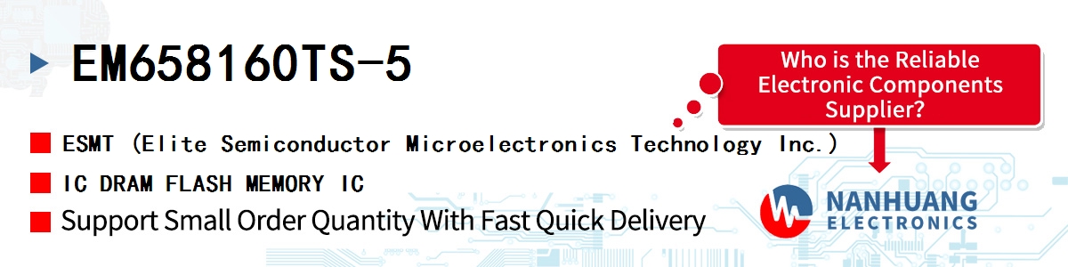 EM658160TS-5 ESMT IC DRAM FLASH MEMORY IC