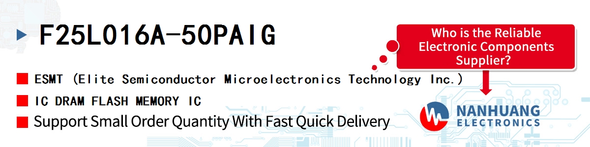 F25L016A-50PAIG ESMT IC DRAM FLASH MEMORY IC