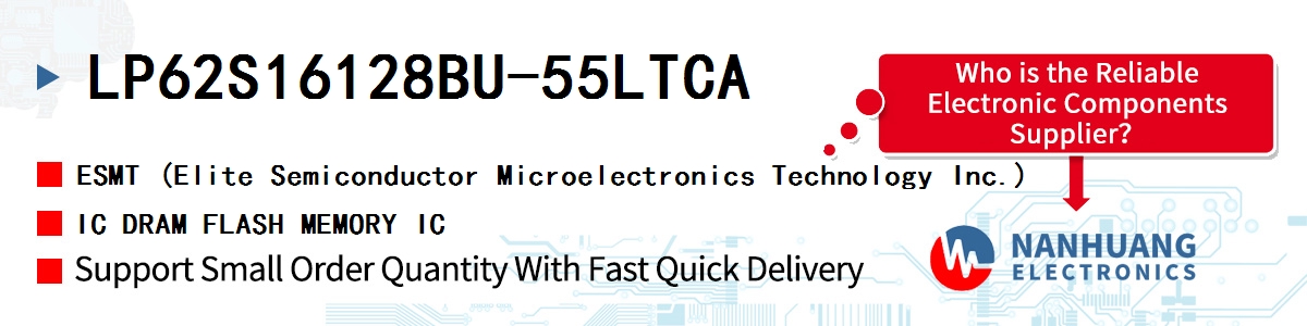 LP62S16128BU-55LTCA ESMT IC DRAM FLASH MEMORY IC