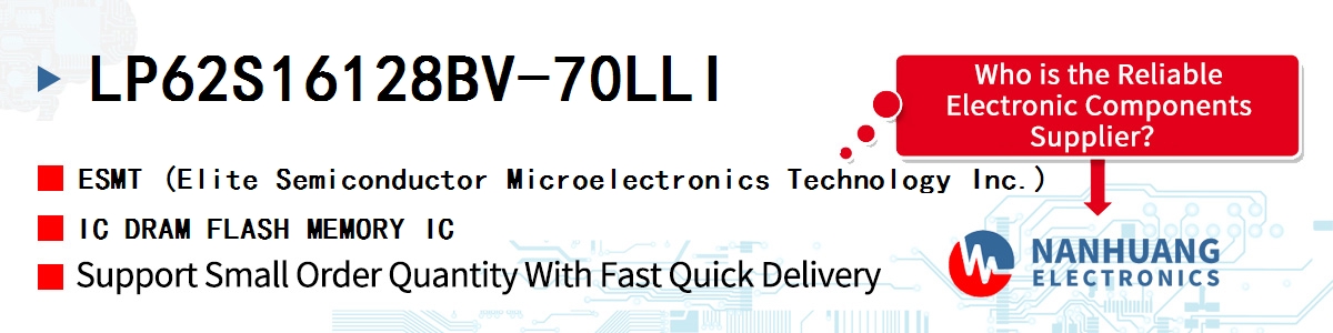 LP62S16128BV-70LLI ESMT IC DRAM FLASH MEMORY IC