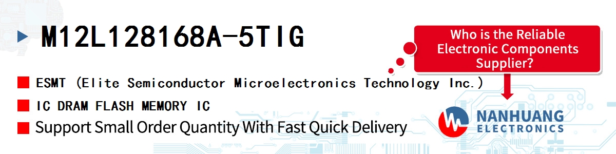 M12L128168A-5TIG ESMT IC DRAM FLASH MEMORY IC